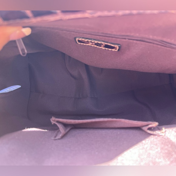 EUC Apt 9 Faux Croc Bag with Brass Accent chain Handles - Picture 13 of 17